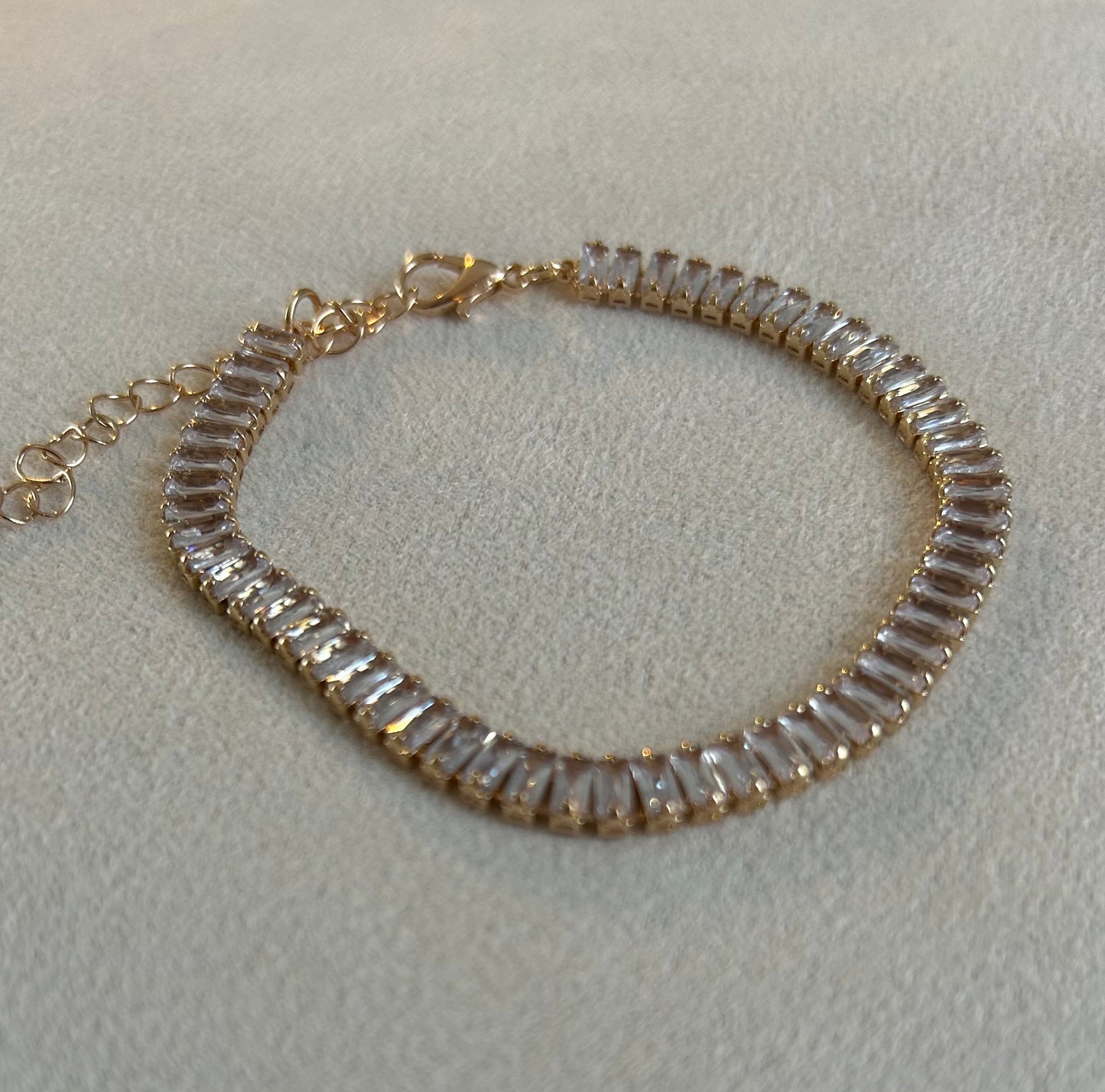 Baguette Rhinestone Bracelet