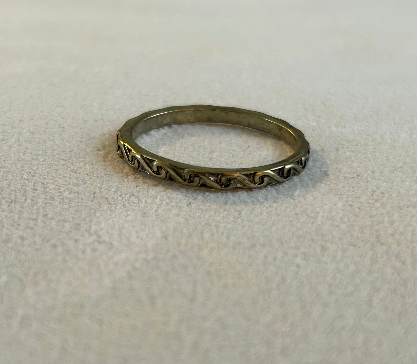 Boho Burnished Gold Band