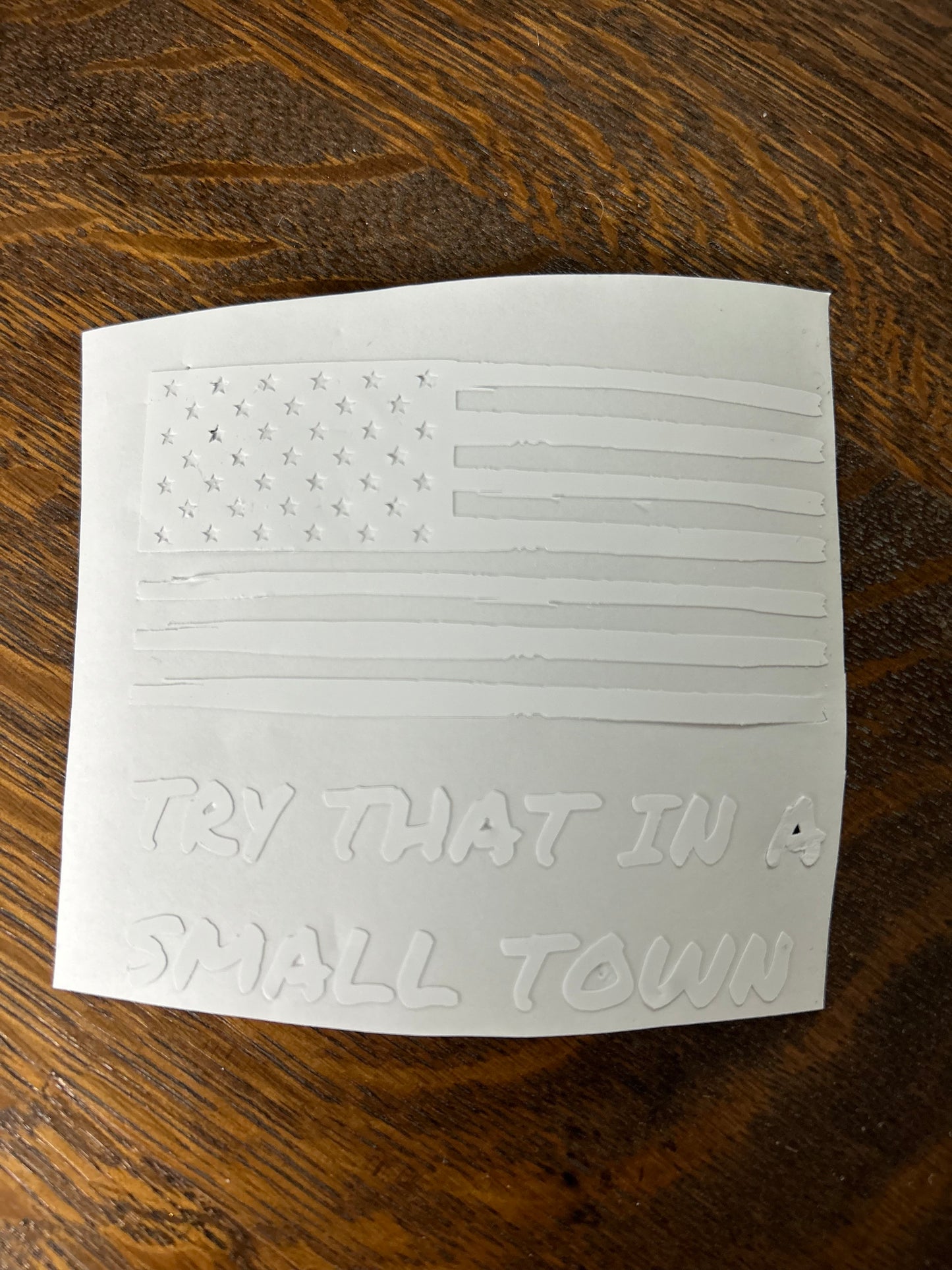 Calcomanía de ciudad pequeña