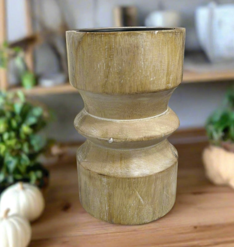Mango Wood Candle Holder
