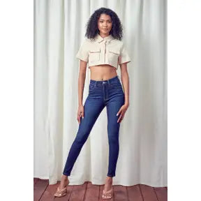 Vaqueros muy ajustados de tiro alto de Kancan™️