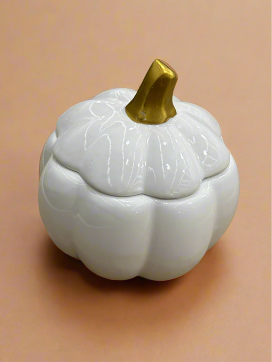 Ceramic Pumpkin Candle