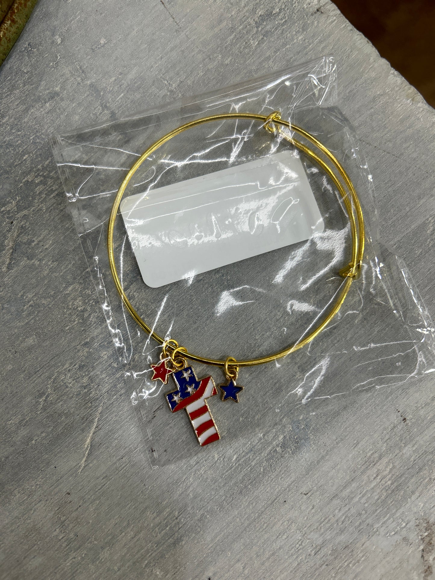 Patriotic Bangle Charm Bracelets