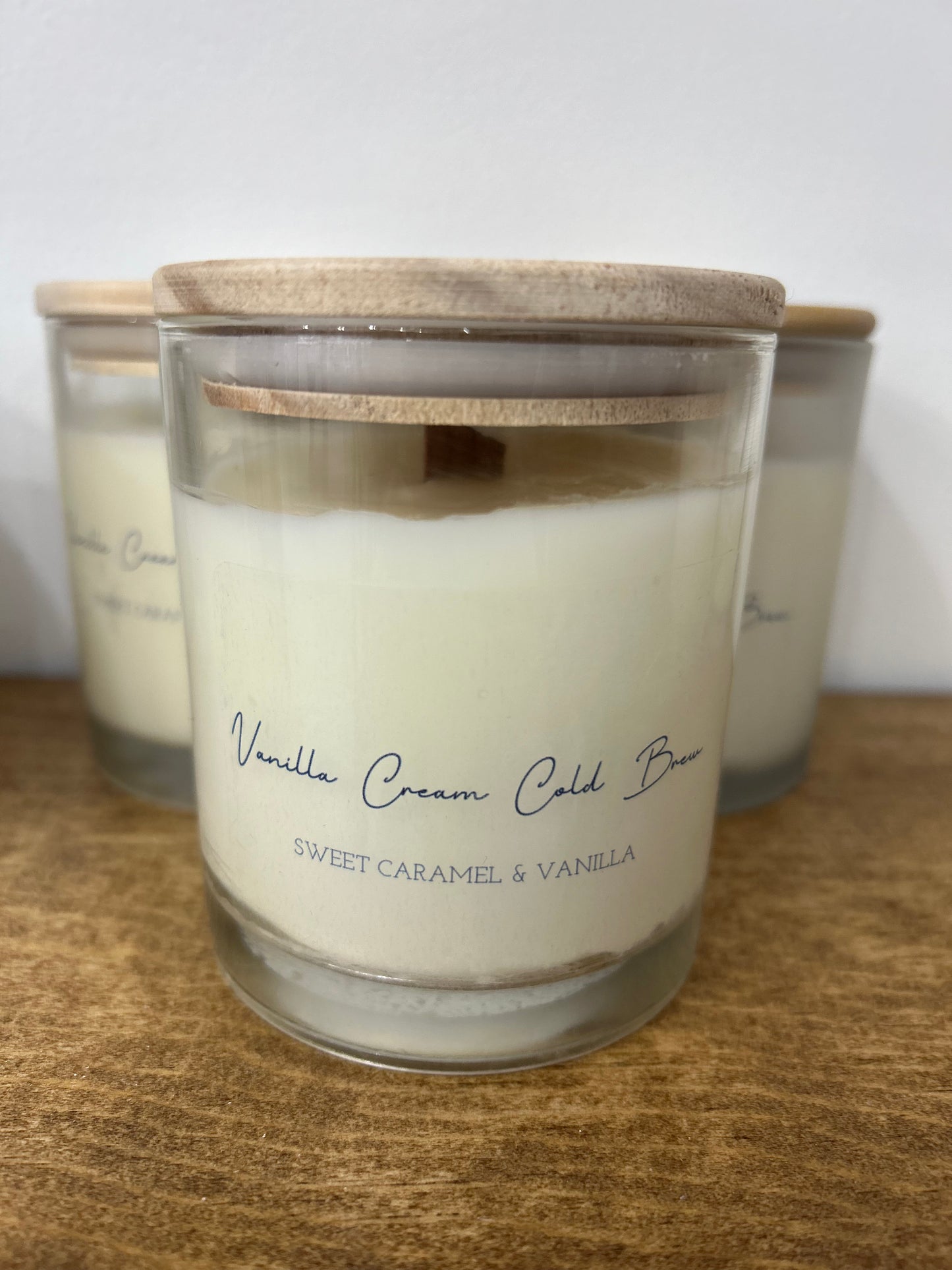 Vela fría de crema de vainilla de 10 oz