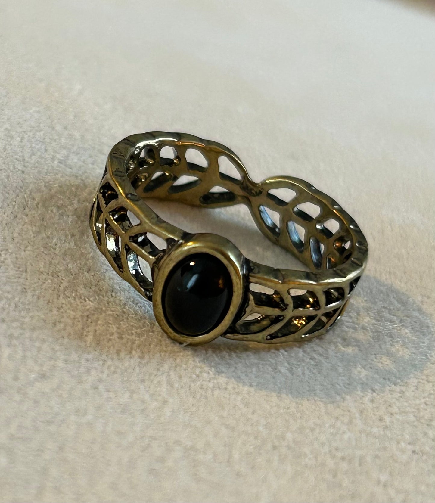 Black Stone Accent Ring