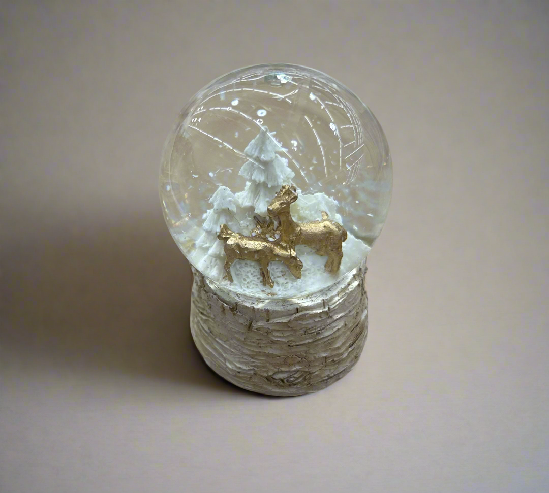 Golden Deer Mini Snowglobe