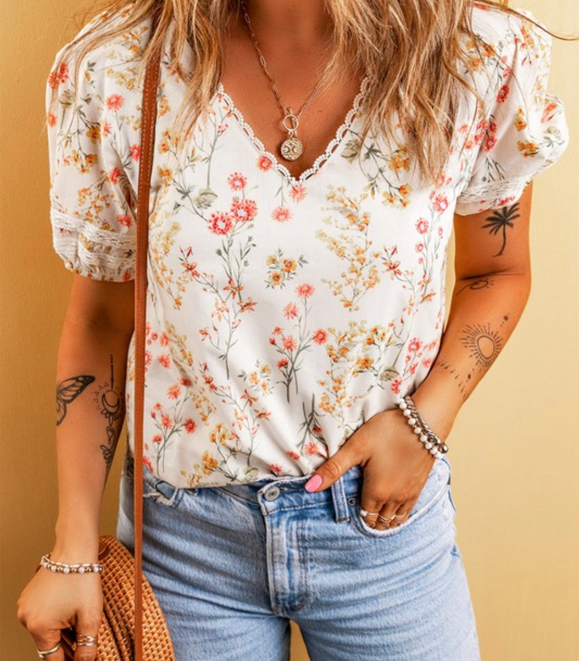 Diana Floral Top