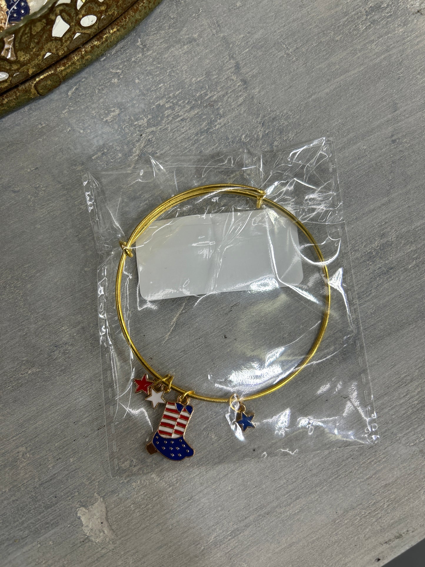 Patriotic Bangle Charm Bracelets