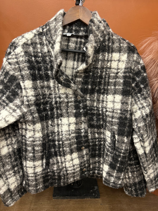 Plaid Sherpa Jacket