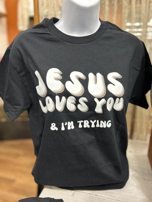 Camiseta gráfica Jesús te ama