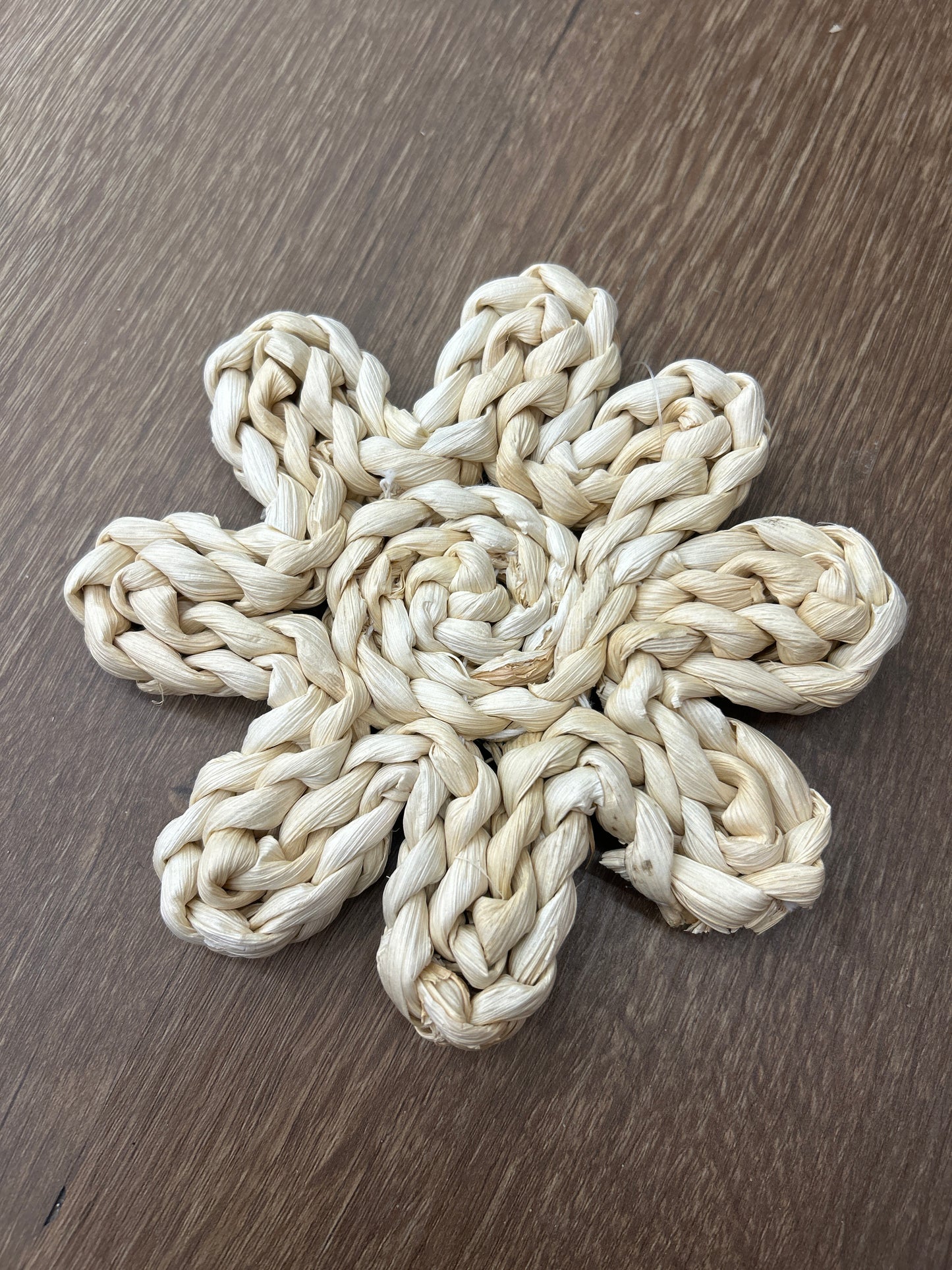 Small Weaved Flower Mat