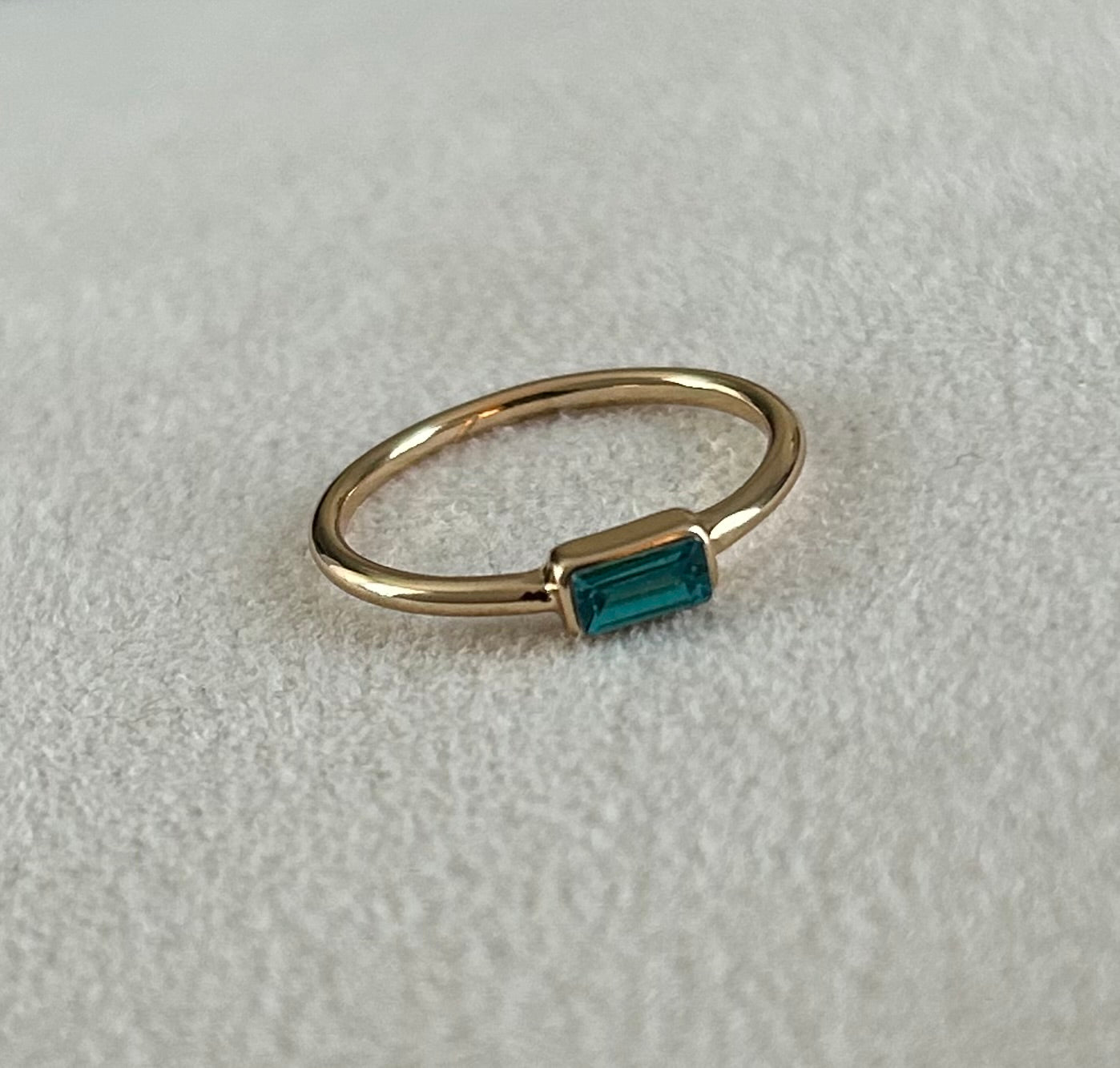 Dainty Rhinestone Stackable Accent Ring