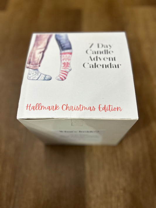 7 Day Candle Advent Calendar- Hallmark Christmas Edition