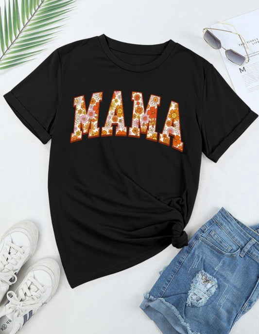 Floral MAMA Graphic Tee