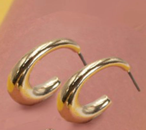 Golden Hoop Earrings