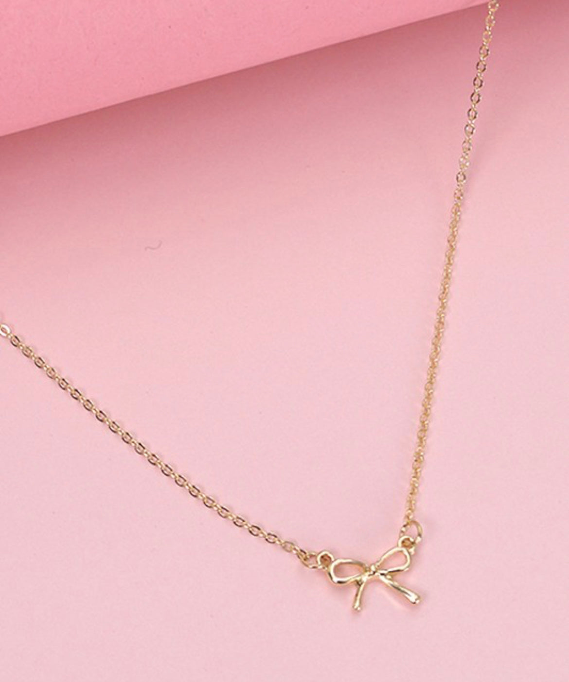 Bow Charm Necklace