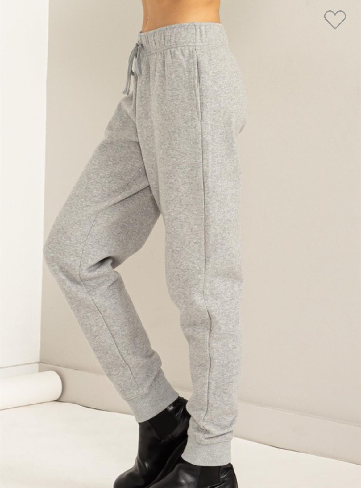 Mid Rise Drawstring Jogger Pants