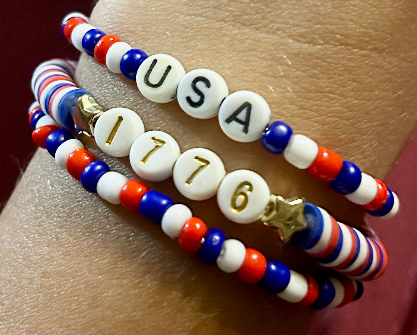 Assorted Patriotic Bracelets