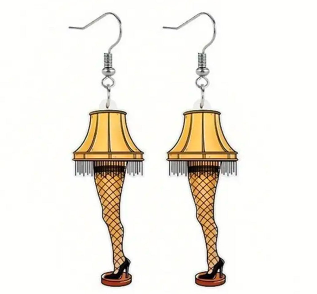 A Christmas Story Lamp Earrings