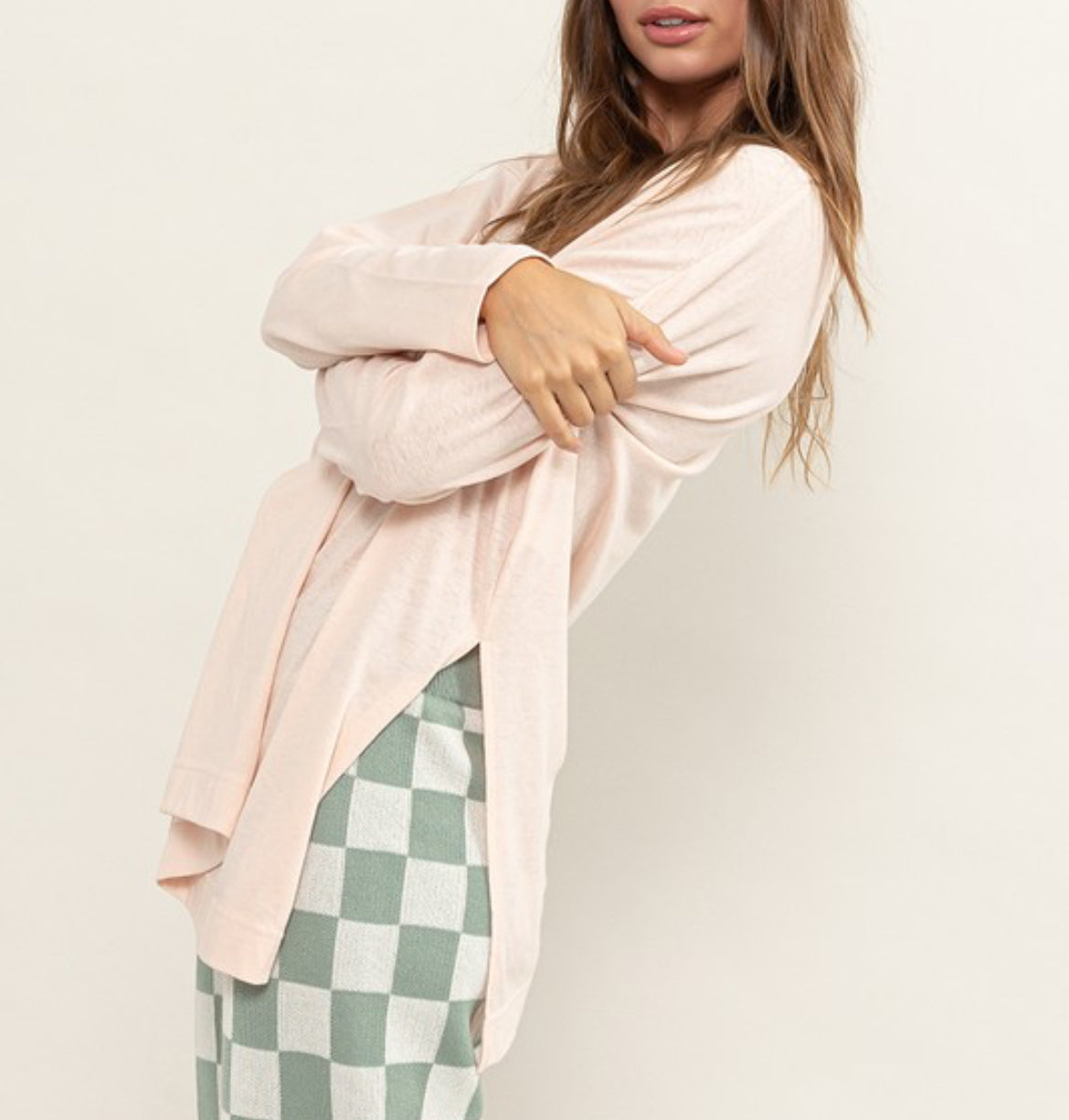 Oversized Long Sleeve Tunic Top