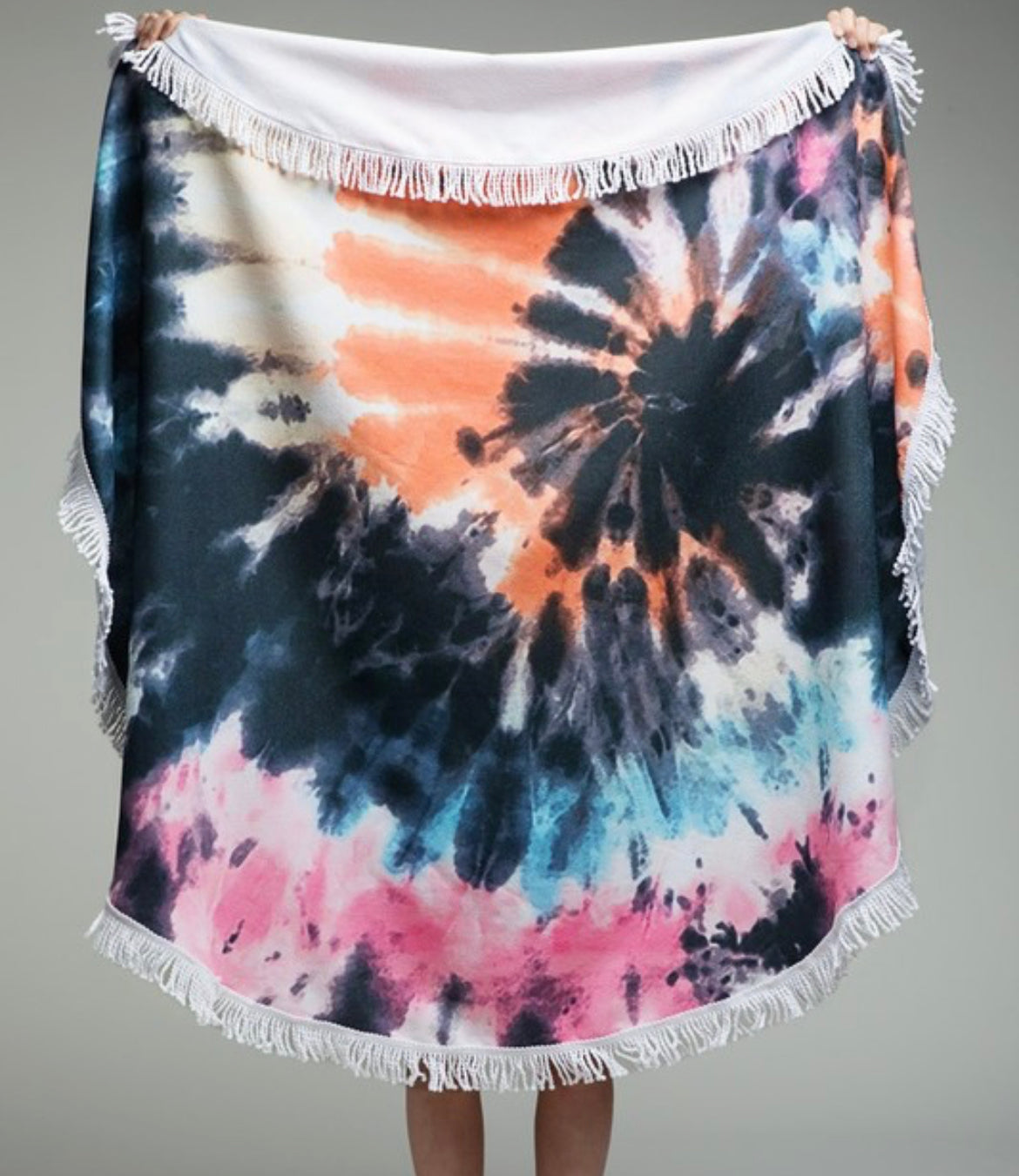 Tie Dye Round Beach Towel