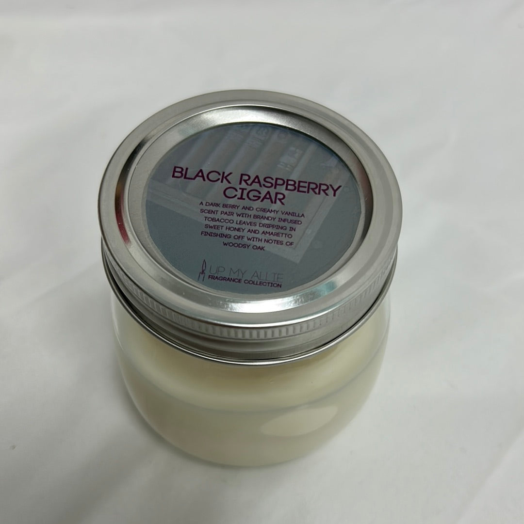 Up My Allie Jar Candle- Black Raspberry Cigar