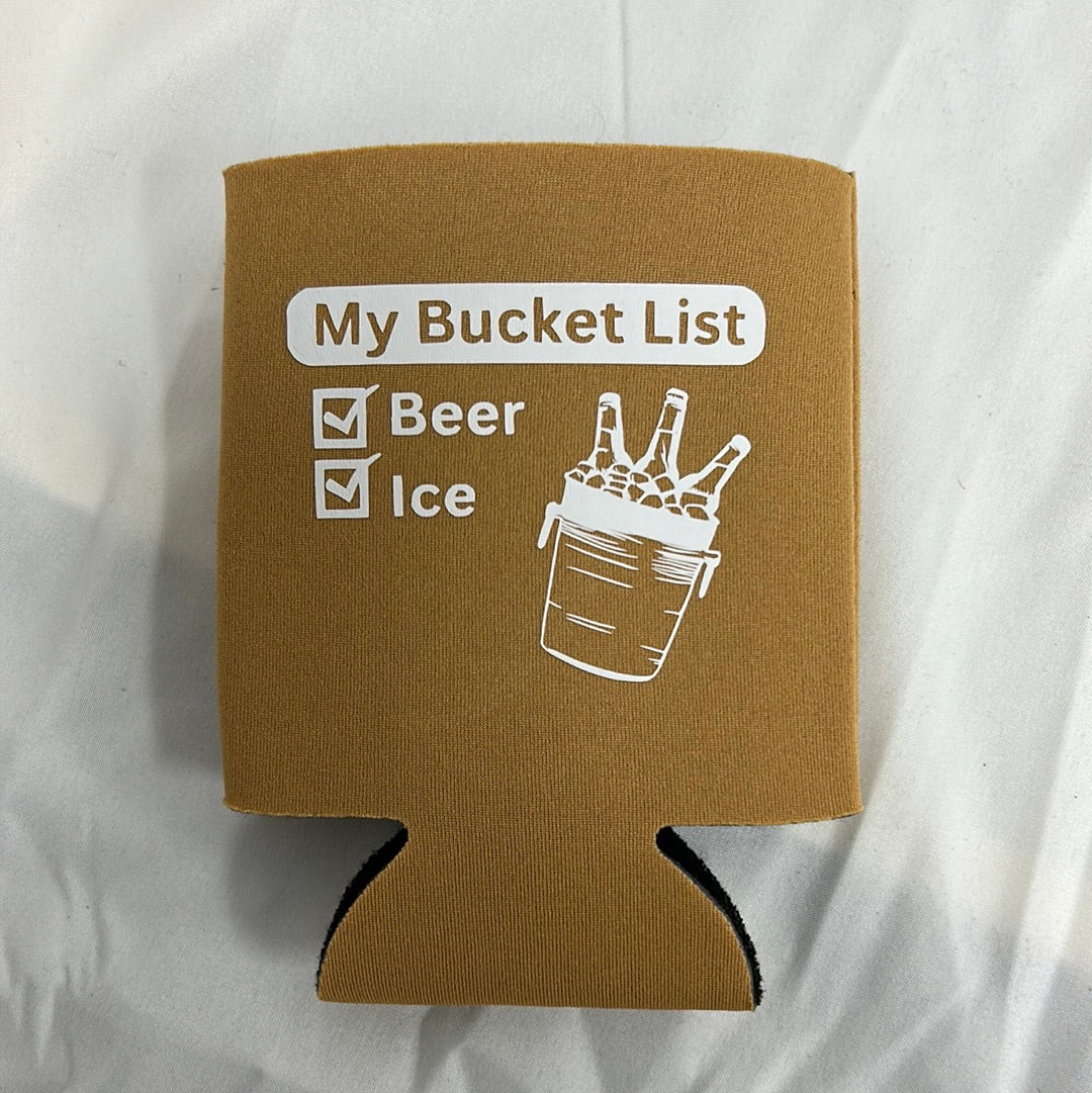 Bucket List Can Cooler