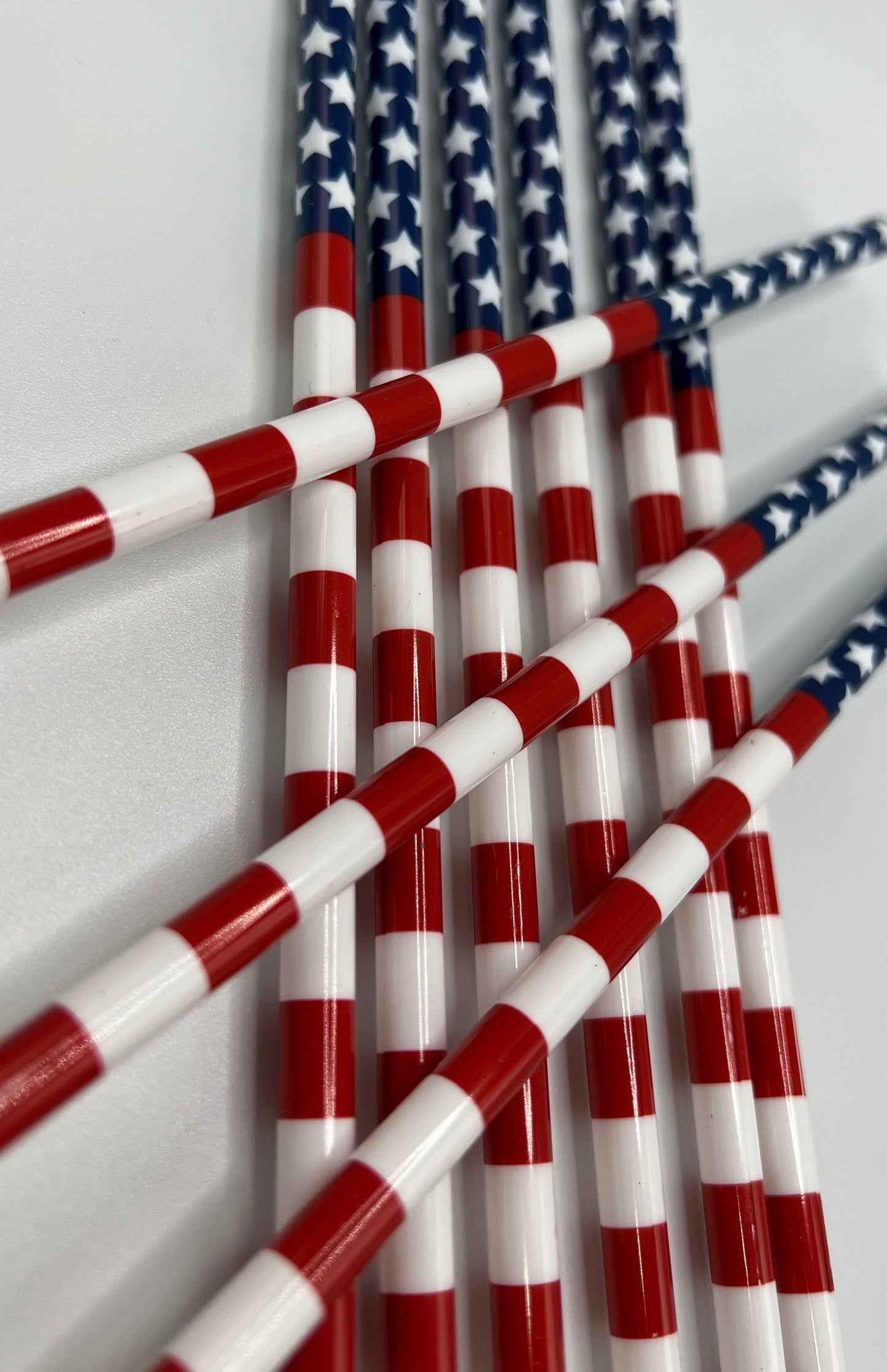 Reusable Straws in USA Flag Print