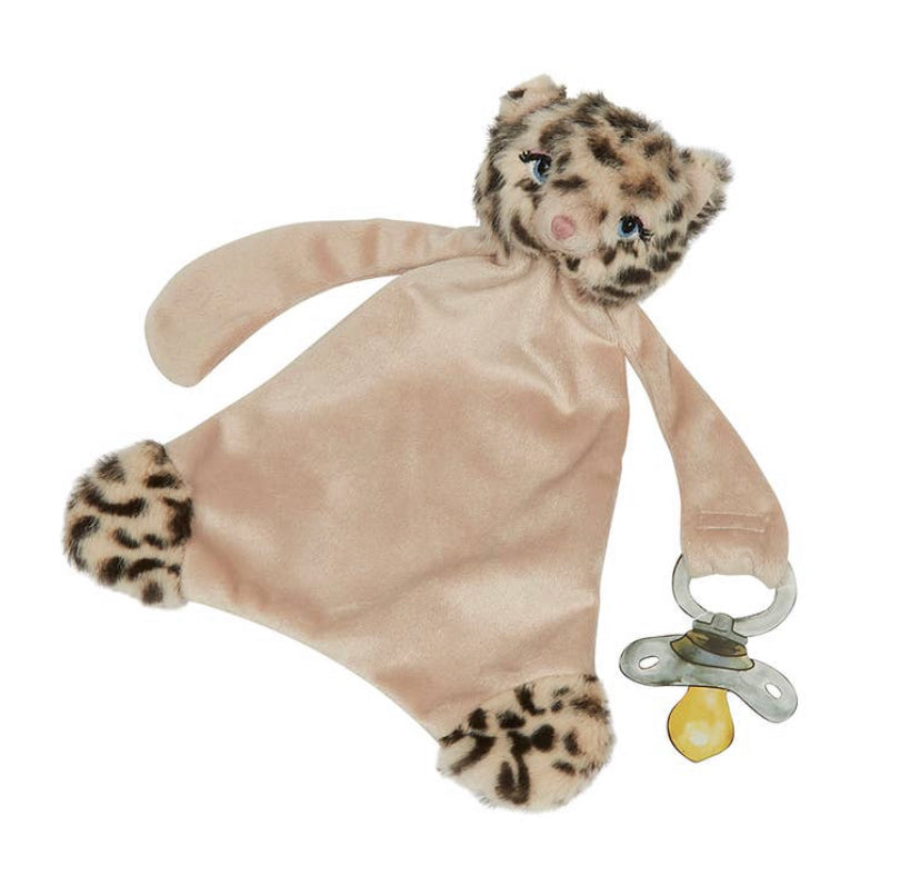 Lacey the Leopard Pacifier Blanket