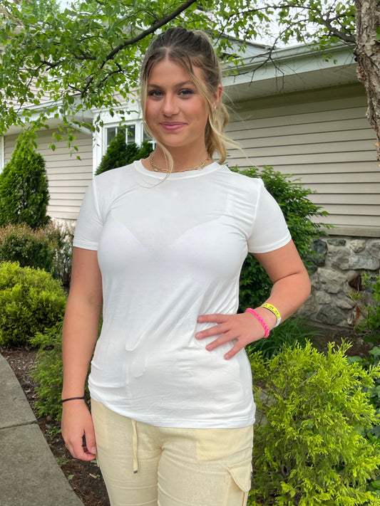 Super Soft Tee in Ivory