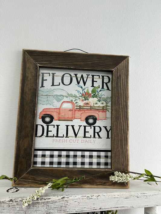 Signo de entrega de flores