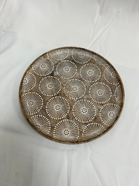 Jasmine Large Wood Plate