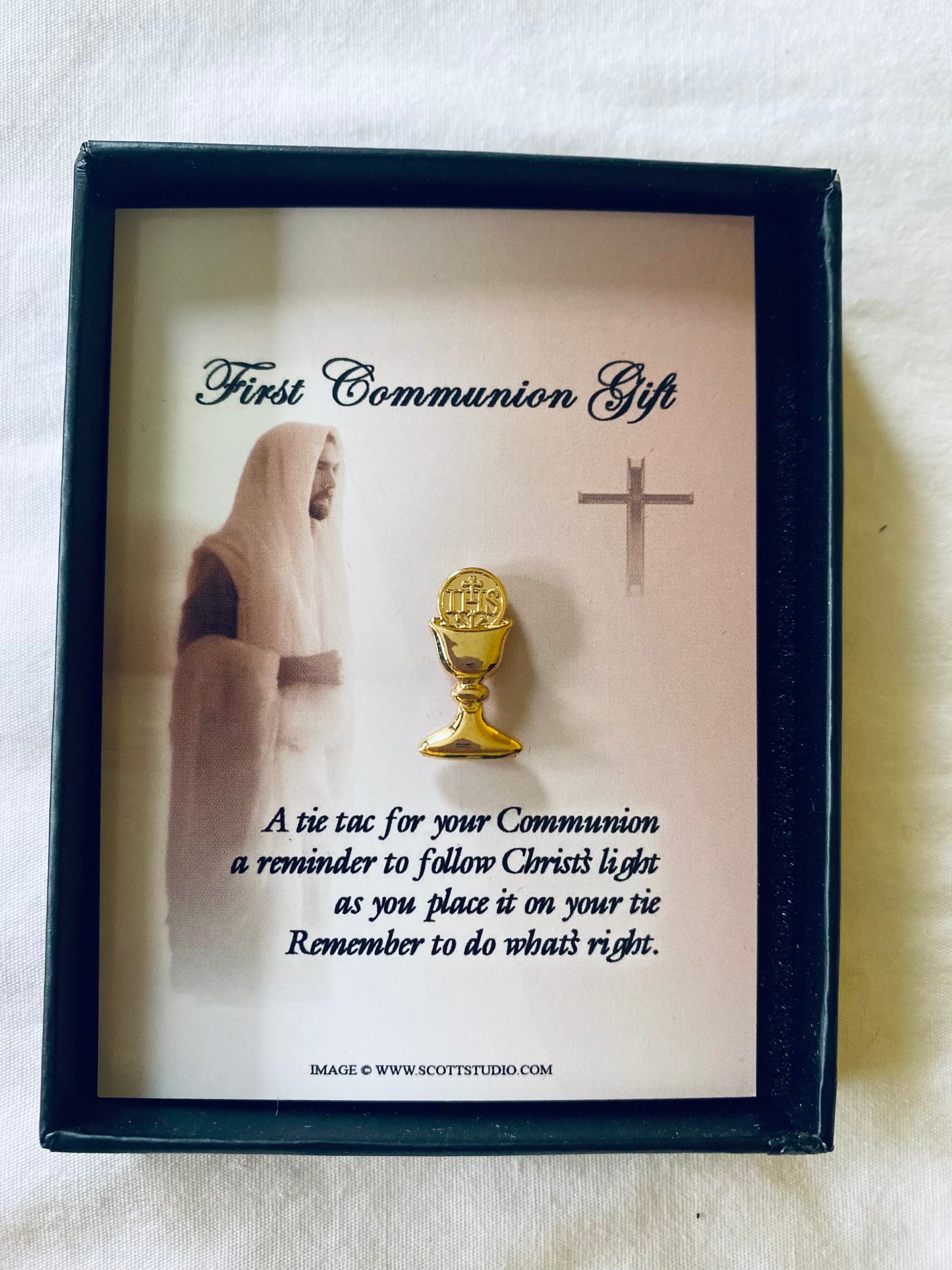 Boys First Communion Chalice Tie Pin Gold